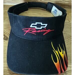 Chevy Racing Vintage Visor Nascar General Motors DP Racing Flames